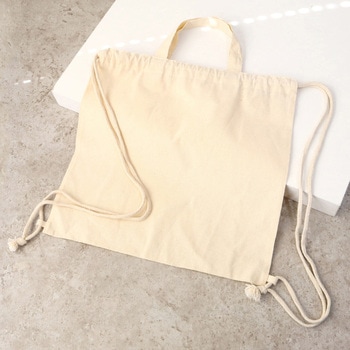 厚手コットン・ハンドル付リュック NBK