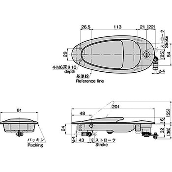 オーバルハンドル TAKIGEN(タキゲン)