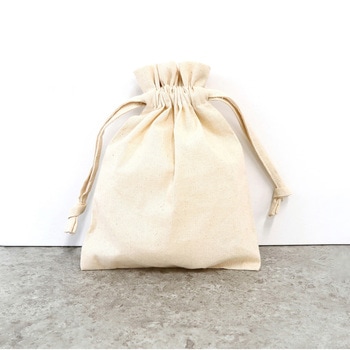 コットンフリル巾着ポーチ NBK