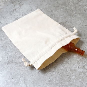 コットンフリル巾着ポーチ NBK