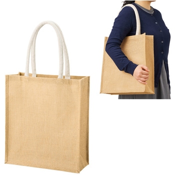 ジュートスクエアトートバッグ - NBK