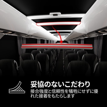 VHB テープ LVO-110BF， ブラック - 3M(スリーエム)