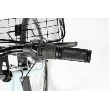 防災サイクル 27型 6段変速・LEDオートライト付 ノンパンク シティサイクル クロスバイク【完成組立品】 東部