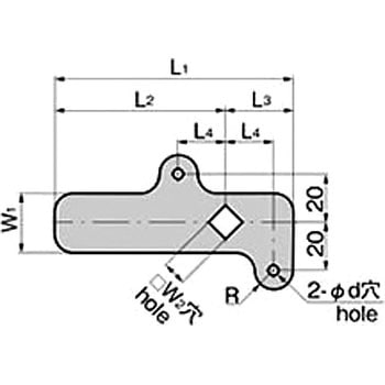 止め金(□10穴) TAKIGEN(タキゲン)