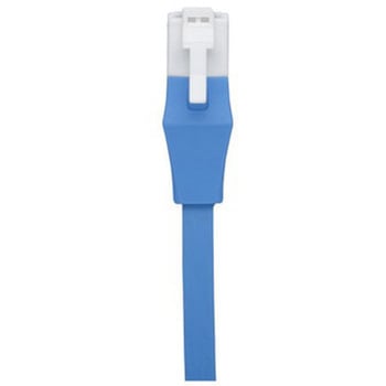ツメの折れないLANケーブル カテゴリー6 ストレート フラット 10m ブルー BUFFALO(バッファロー)