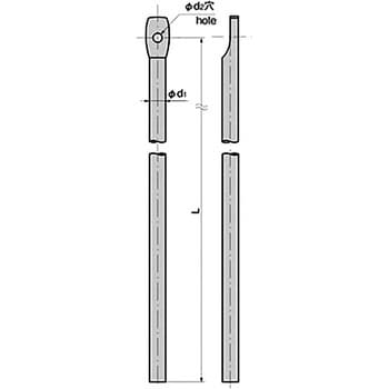 AC-1025-R-22 ステンレス ロッド棒 (Φ8×L=1000) 1個 タキゲン(TAKIGEN