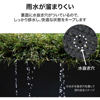 リアル人工芝 水抜き穴タイプ タカショー