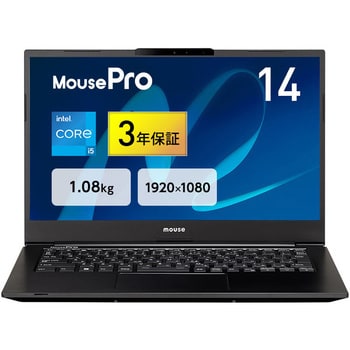 G4I5U01BKBBAW103DEC-BPQD ノートPC MousePro G4-I5U01BK-B-BPQD (Core  i5-1235U/16GB/SSD・512GB/ODD無/Windows11  Pro/Office無/14型/Thunderbolt4/1920x1080) 1台 MouseComputer 【通販モノタロウ】