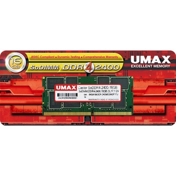 ノートPC用メモリー SO-DIMM DDR4-2400 16GB 1枚組 UMAX