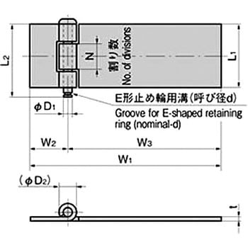 平蝶番(L1=30 W1=90) TAKIGEN(タキゲン)