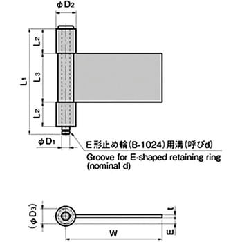 3管型加工蝶番 - TAKIGEN(タキゲン)