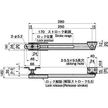 B 1482 W Two Stage Stopper Stay Takigen Mfg Monotaro 62806467 Monotaro Singapore