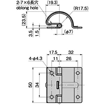 ステンレス裏蝶番 TAKIGEN(タキゲン)