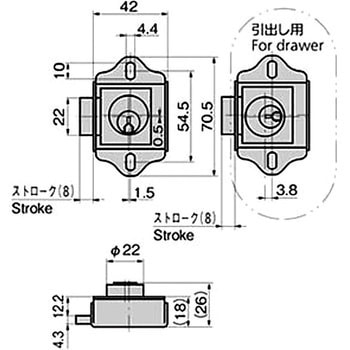 標準型シリンダー錠 TAKIGEN(タキゲン)
