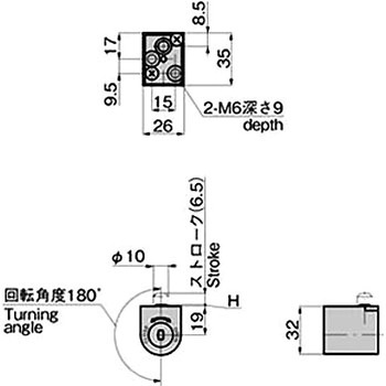 シリンダー付ロックボルト TAKIGEN(タキゲン) ロック、鍵、キー 【通販
