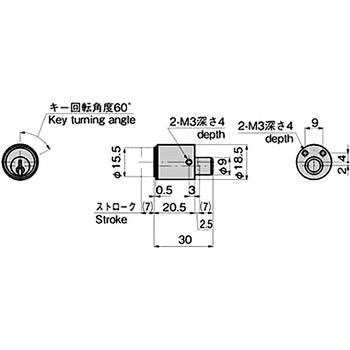 引戸用小型プッシュロック TAKIGEN(タキゲン)