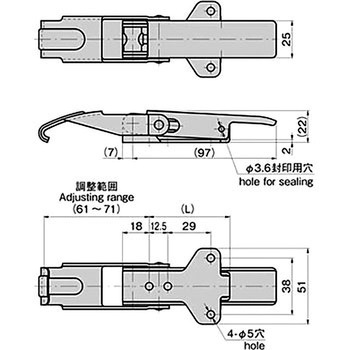 フック型アジャストファスナー TAKIGEN(タキゲン)