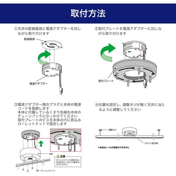 LRC-RSL100C(IV) リモコン式シーリングバー 1m アイボリー 1台 ELPA 【通販モノタロウ】