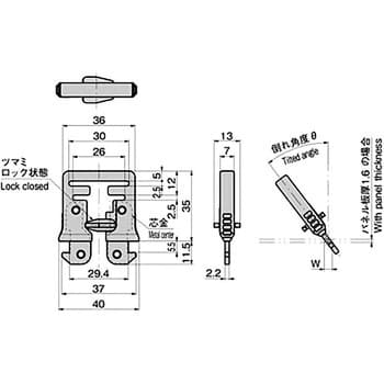 CP-994 ベルト端末金具 TAKIGEN(タキゲン) 1個 CP-994 - 【通販