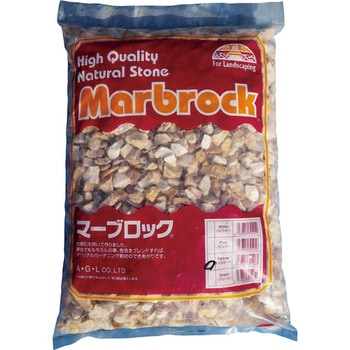 化粧砂利 大理石破石 マーブロック イエロー 15kg タカショー