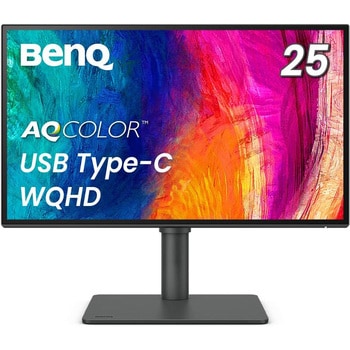 PD2506Q 液晶ディスプレイ 25型/2560×1440/HDMI、DisplayPort、USB-C(65W給電)/ダークグレー/スピーカー：あり  1台 BenQ(ベンキュー) 【通販モノタロウ】