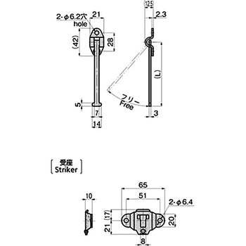 ステンレス ドアホルダー TAKIGEN(タキゲン)