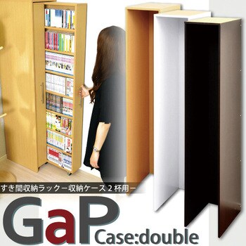 BKC-2--DBR---LF2 すき間収納ラック【GaP】専用枠 収納ケース2杯用 1台