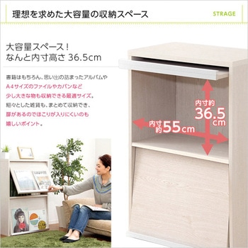 収納家具【DEALS ディールズ 】 フラップ扉2枚タイプ ホームテイスト
