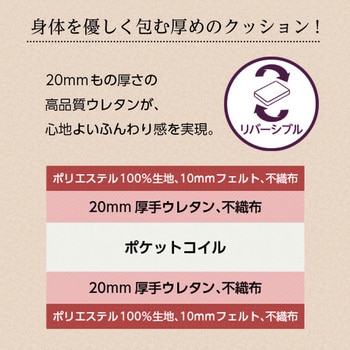 最旬トレンドパンツ ポケットコイルスプリングマットレス ポケット ...