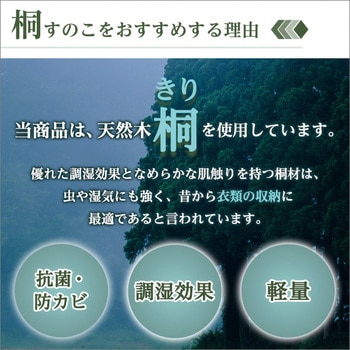 天然木使用 通気性抜群 抗菌・防カビ・調湿効果 軽量押し入れ桐すのこ 8枚入り ホームテイスト