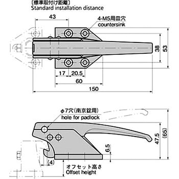 密閉用小型ハンドル TAKIGEN(タキゲン)