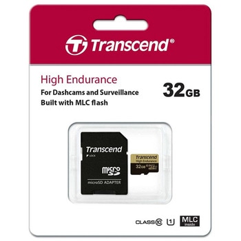 高耐久 microSDHCカード Class10 UHS-I U1 MLC搭載 32GB (SDカード変換アダプタ付き) トランセンド
