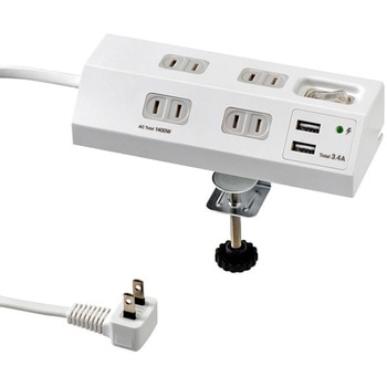 集中スイッチ付デスクUSBタップ ELPA