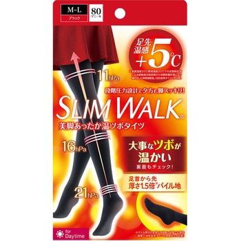 25スリムウォーク美脚あったか温ツボタイツML ピップ