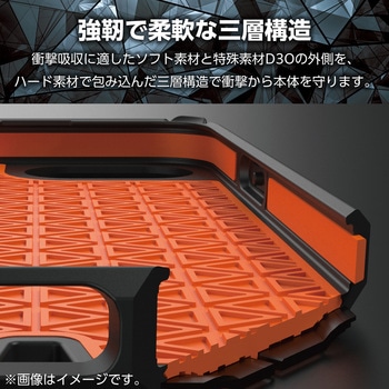 iPhone 16e ケース ハイブリッド 特殊素材D3O 超耐衝撃 ストラップホール付 フィルム付 ZEROSHOCK - エレコム