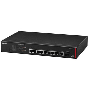 法人向け PoE対応 マルチギガ スマートスイッチ 8ポート BUFFALO(バッファロー)