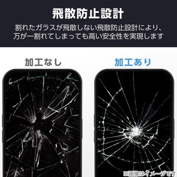iPhone Air ガラスフィルム 高透明 10H 指紋防止 気泡防止 飛散防止 簡単貼り付けツール付 エレコム