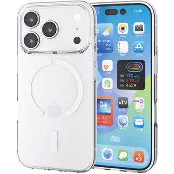 iPhone17 Pro ケース ソフト 衝撃吸収 MAGKEEP 磁力吸着ワイヤレス充電対応 - エレコム