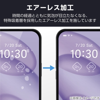 iPhone17 Pro Max ガラスフィルム 超透明 光反射軽減 10H 指紋防止 気泡防止 飛散防止 貼り付けツール付 エレコム