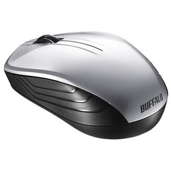 無線 BlueLED 3ボタン スタンダードマウス シルバー - BUFFALO(バッファロー)