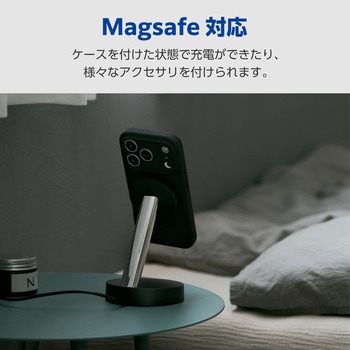 iPhone17 Pro ケース ハイブリッドシリコン MAGKEEP 磁力吸着ワイヤレス充電対応 アンチダストコート エレコム