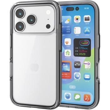 iPhone17 Pro ケース ハイブリッド 衝撃吸収 軽量 AirShock - エレコム