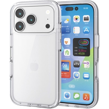 iPhone17 Pro ケース ハイブリッド 衝撃吸収 軽量 AirShock - エレコム