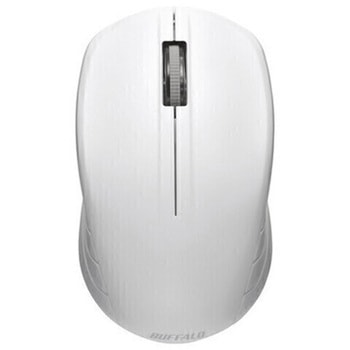 無線(2.4GHz)IR LEDマウス 3ボタンタイプ 簡易パッケージモデル ホワイト BUFFALO(バッファロー)