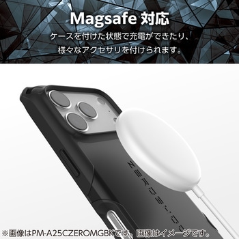 iPhone17 Pro Max ケース ハイブリッド 衝撃吸収 MAGKEEP 磁力吸着ワイヤレス充電対応 フィルム付 エレコム