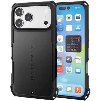 iPhone17 Pro Max ケース ハイブリッド 衝撃吸収 MAGKEEP 磁力吸着ワイヤレス充電対応 フィルム付 エレコム