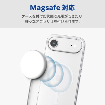 iPhone Air ケース ソフト 衝撃吸収 MAGKEEP 磁力吸着ワイヤレス充電対応 エレコム