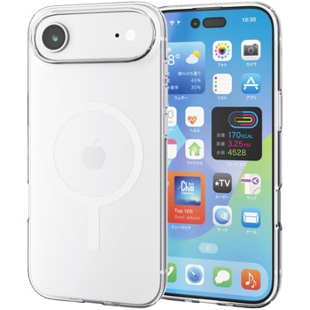 iPhone Air ケース ソフト 衝撃吸収 MAGKEEP 磁力吸着ワイヤレス充電対応 エレコム