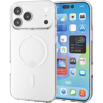 iPhone17 Pro Max ケース ソフト 衝撃吸収 MAGKEEP 磁力吸着ワイヤレス充電対応 - エレコム