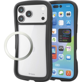 PM-A25DGRPFCBK iPhone17 Pro Max P[X nCubh Ռz CzΉ^XebJ[t Grippy GR ubNF   PM-A25DGRPFCBK 62827671